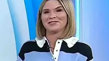 The Today Show 2025 Jenna Bush Hager Stripe Rugby Shirt of Jenna Bush Hager in Today