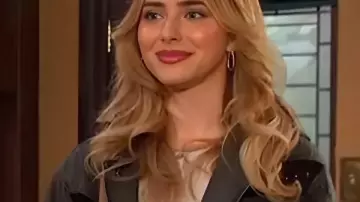 Days Of Our Lives Ashley Puzemis Black Fringe Jacket as seen in Days of Our Lives