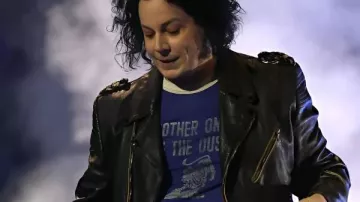 Jack White Spectacle de la mi-temps 2025 Veste en cuir