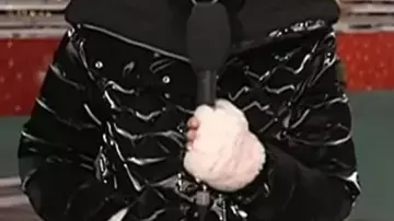 Black Quilted Puffer Jacket worn by (Savannah Guthrie) in Today (S67)