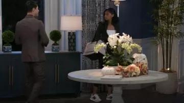 New Balance 237 Sneaker in White / Grey / Black worn by (Colby Muhammad) as seen in Beyond the Gates (S01E178)