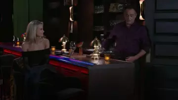 Alice + Olivia Isadola Folded Mini Dress worn by Vanessa McBride (Lauren Buglioli) as seen in Beyond the Gates (S01E179)