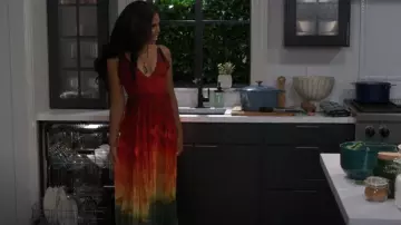 Alice + Olivia Lauren Dress in Crystal Tie worn by Dani Dupree (Karla Cheatham Mosley) as seen in Beyond the Gates (S01E179)