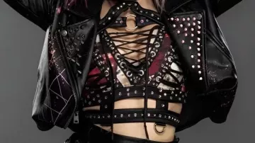 Friends 4 Ever Alexa Bliss Leather Jacket worn by Alexa Bliss in Alexa Bliss is BACK with first appearance since 2023: Royal Rumble 2025 highlights