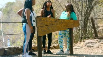 Tommy Hilfiger Side Stripe Tape Performance Legging worn by Shermona Long as seen in Tiffany Haddish Goes Off (S01E02)