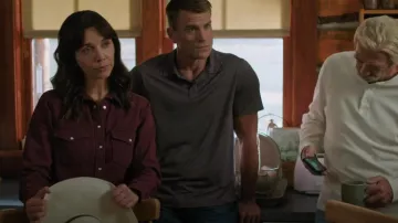 Levis Ultimate Western Denim Shirt porté par Lou Fleming (Michelle Morgam) tel que vu dans Heartland (S19E09)