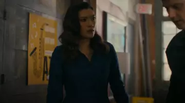 Lafayette 148 New York Baroque Embroidered Dress worn by Dr. Sasha Lubbock (Inga Schlingmann) as seen in Watson (S02E07)