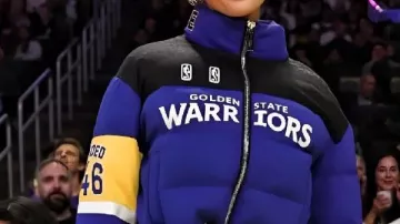 Puffer Jacket worn by Kristin Juszczyk in Steph Curry, Kuminga, Warriors off-court behind-the-scenes ????up thru NYC: Gentleman’s Cut, NBPA+more