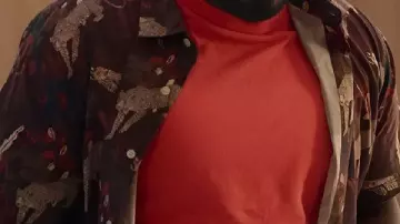 Leopard Graphic Shirt worn by Howard (Ron Funches) in Loot