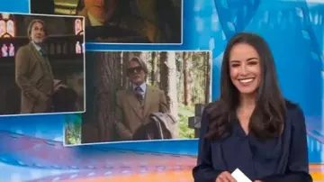 Favorite Daughter The Date Blouse Bodysuit worn by Kaylee Hartung as seen in Today on November 28, 2025