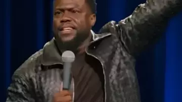 Black Leather Jacket worn by Self (Kevin Hart) as seen in Kevin Hart: Acting My Age