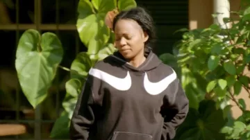 Nike Double Twin Swoosh Oversize Sweatshirt worn by Sparkle Clark as seen in Tiffany Haddish Goes Off (S01E04)
