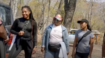 Airbrush Corset Full Zip Jacket worn by Tiffany Haddish as seen in Tiffany Haddish Goes Off (S01E04)