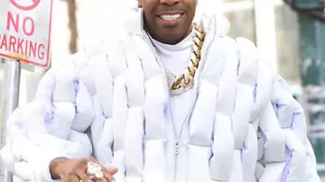 Busta Rhymes Thanksgiving Day Parade 2025 White Jacket