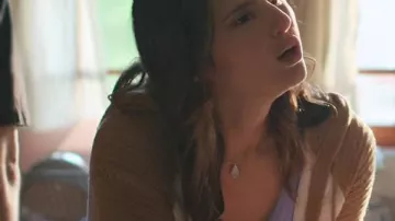 The Chair Company 2025 Lake Bell Striped Zip-Up Hoodie worn by Barb Trosper (Lake Bell) in The Chair Company (S01)