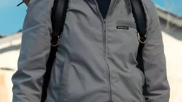 Stranger Things S05 Steve Harrington Grey Bomber Jacket