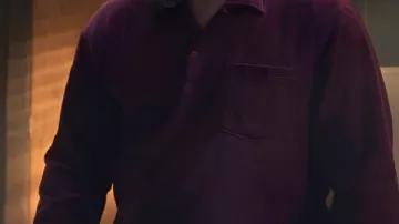 Purple shirt worn by Jim Hopper (David Harbour) in Stranger Things: The Rightside Up