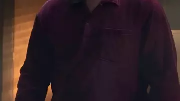 Purple shirt worn by Jim Hopper (David Harbour) in Stranger Things: The Rightside Up