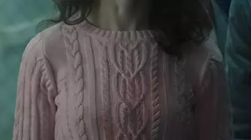Cable Knit Sweater worn by Nancy Wheeler (Natalia Dyer) in Stranger Things: The Rightside Up