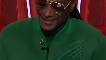 The Voice S28 Snoop Dogg Green Coat worn by Snoop Dogg as seen in The Voice