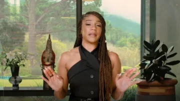 Robe taillée en croissé Monse portée par Tiffany Haddish telle que vue dans Tiffany Haddish Goes Off (S01E05)