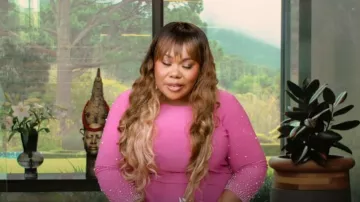 MSK Embellished Sleeves Sheath Dress worn by Shermona Long as seen in Tiffany Haddish Goes Off (S01E05)