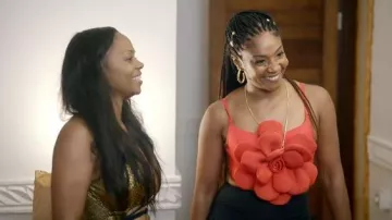 Temu 3D Flower Top worn by Tiffany Haddish as seen in Tiffany Haddish Goes Off (S01E06)
