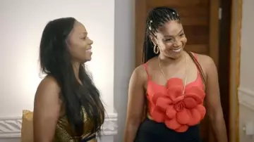 Temu 3D Flower Top worn by Tiffany Haddish as seen in Tiffany Haddish Goes Off (S01E06)