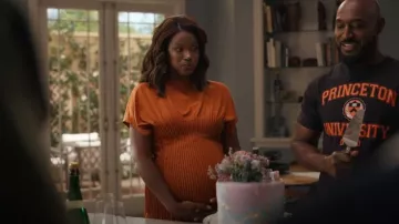 Toteme Pleated Jersey Maxi Dress worn by Vivian Banks (Cassandra Freeman) as seen in Bel-Air (S04E05)