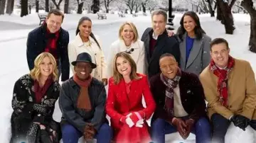 Talbots Sherpa Coat worn by Dylan Dreyer as seen in Today on December 1, 2025