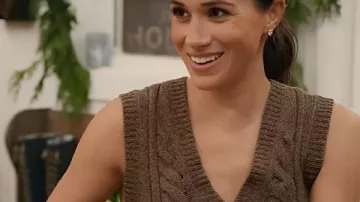 With Love Meghan Holiday Celebration Meghan Markle Sweater Vest worn by Self (Meghan Markle) as seen in With Love, Meghan: Holiday Celebration