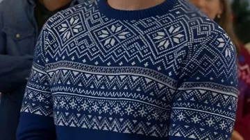 Pull de Noël porté par Ben Rosenbaum dans The Christmas Cup