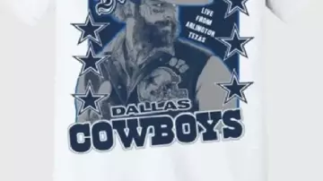 Post Malone Graphics T-Shirt worn by Post Malone in Post Malone FULL Thanksgiving Halftime Show