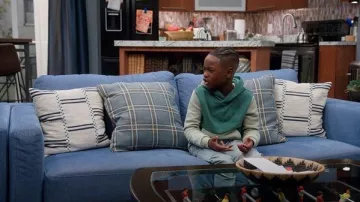 H&M Hoodie in Green Colorblock worn by Deshawn (Bobb'e J. Thompson) as seen in House of Payne (S14E14)