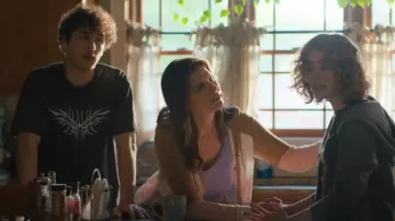 PacSun Men's Cyber Wing Oversized T-Shirt worn by Seth Trosper (Will Price) as seen in The Chair Company (S01E08)