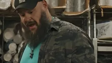 Everything On The Menu with Braun Strowman Camouflage Shirt worn by (Braun Strowman) in Everything On The Menu with Braun Strowman (S01)