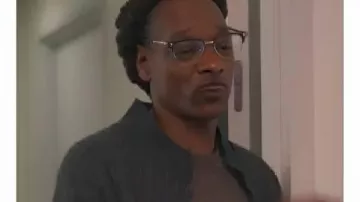 Bel-Air Season 4 Snoop Dogg Pinstriped Jacket worn by (Snoop Dogg) in Bel-Air (S03)