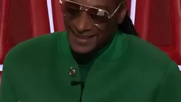 The Voice Season 28 Snoop Dogg Green Coat worn by Snoop Dogg as seen in The Voice
