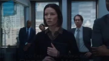 Rails Josephine Animal Print Button-Up Shirt worn by Elise Taylor (Vedette Lim) as seen in FBI (S08E07)