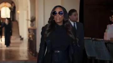 Chanel Logo Waist Belt worn by Emerald Greene (Niecy Nash) as seen in All's Fair (S01E07)