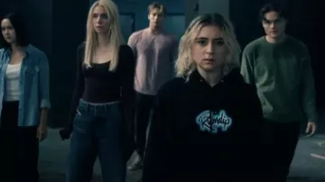 Rip N Dip hoodie worn by Emma Meyer / Little Cricket (Lizze Broadway) as seen in Gen V (S02E08)
