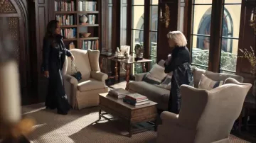 Etro Silk Blend Robe worn by Dina Standish (Glenn Close) as seen in All's Fair (S01E07)