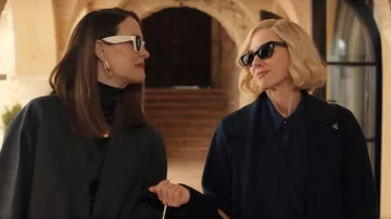 'S Max Mara Belted Virgin Wool Coat worn by Liberty Ronson (Naomi Watts) as seen in All's Fair (S01E07)