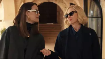 'S Max Mara Belted Virgin Wool Coat worn by Liberty Ronson (Naomi Watts) as seen in All's Fair (S01E07)