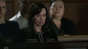 Tory Burch Kendra Cardigan worn by Sara Gellar (Rene Zara) as seen in Law & Order (S25E04)