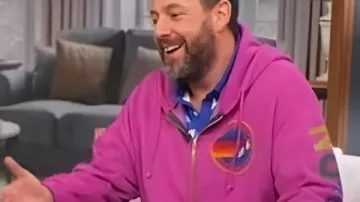 Adam Sandler Good Morning America Pink Hoodie as seen in Good Morning America