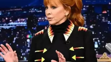 The Tonight Show Starring Jimmy Fallon S13 Reba McEntire Jacket worn by (Reba McEntire) in The Tonight Show Starring Jimmy Fallon
