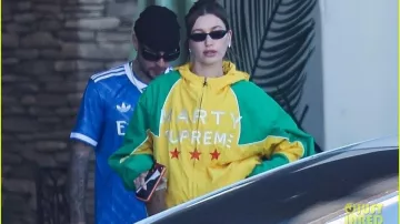 Hailey Bieber Marty Supreme Jacket worn by Hailey Bieber in Marty Supreme