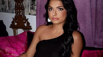 Pretty Little Thing Black One Shoulder Dress worn by Demy Selem as seen in Vanderpump Rules (S12E01)