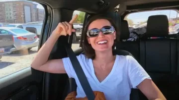 Dolce & Gabbana 55MM Acetate Rectangular Sunglasses worn by Bronwyn Newport as seen in The Real Housewives of Salt Lake City (S06E12)